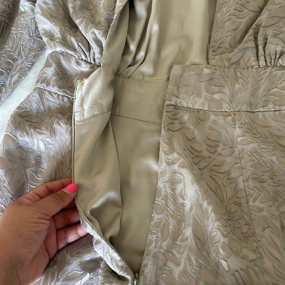 MISHA COLLECTION Cassandra Burnout Metallic Brocade dress - Picture 12 of 16